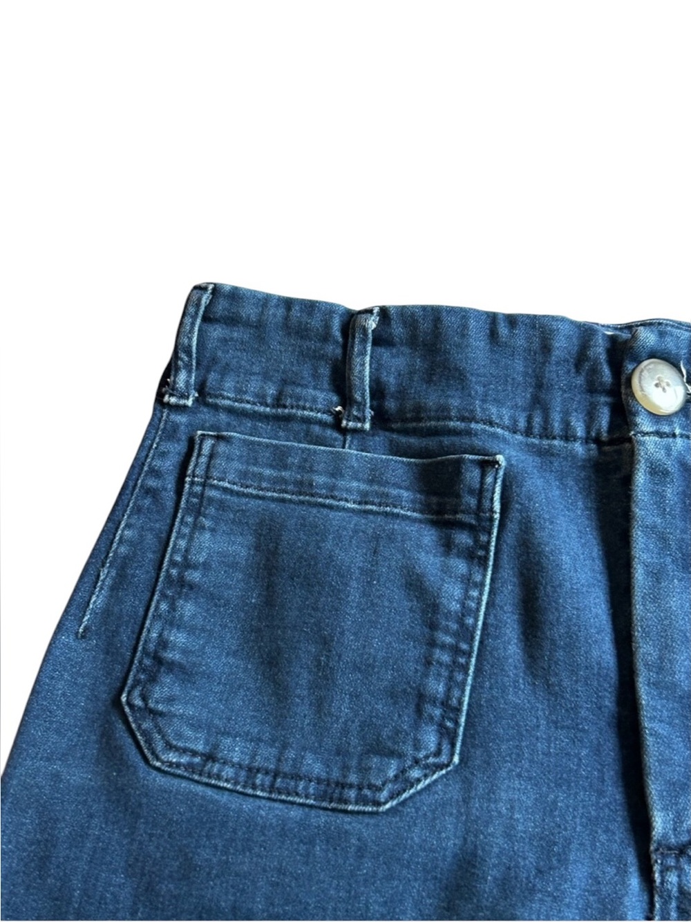 Anthropologie Maeve The Colette Wide Leg Crop Denim Jeans Size 31 - Picture 7 of 10